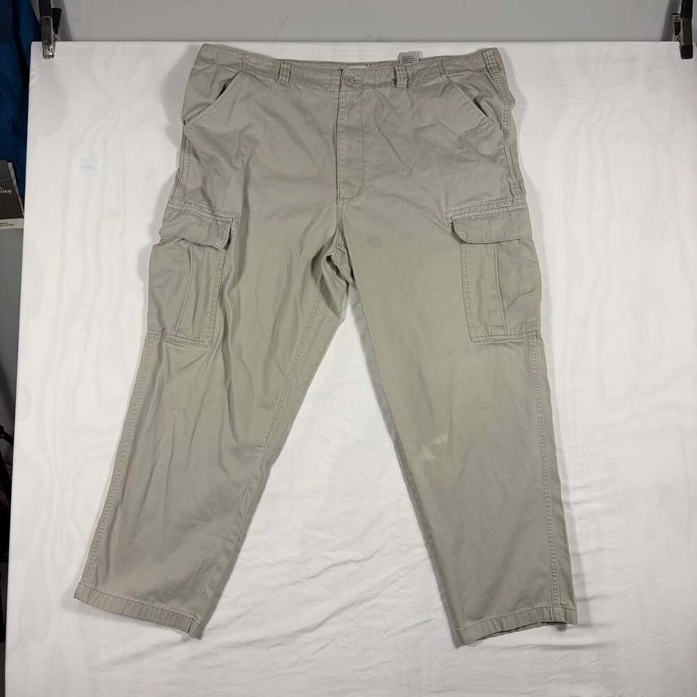 555 Turnpike Cargo Pants Size 44/30 Beige Cotton Utility